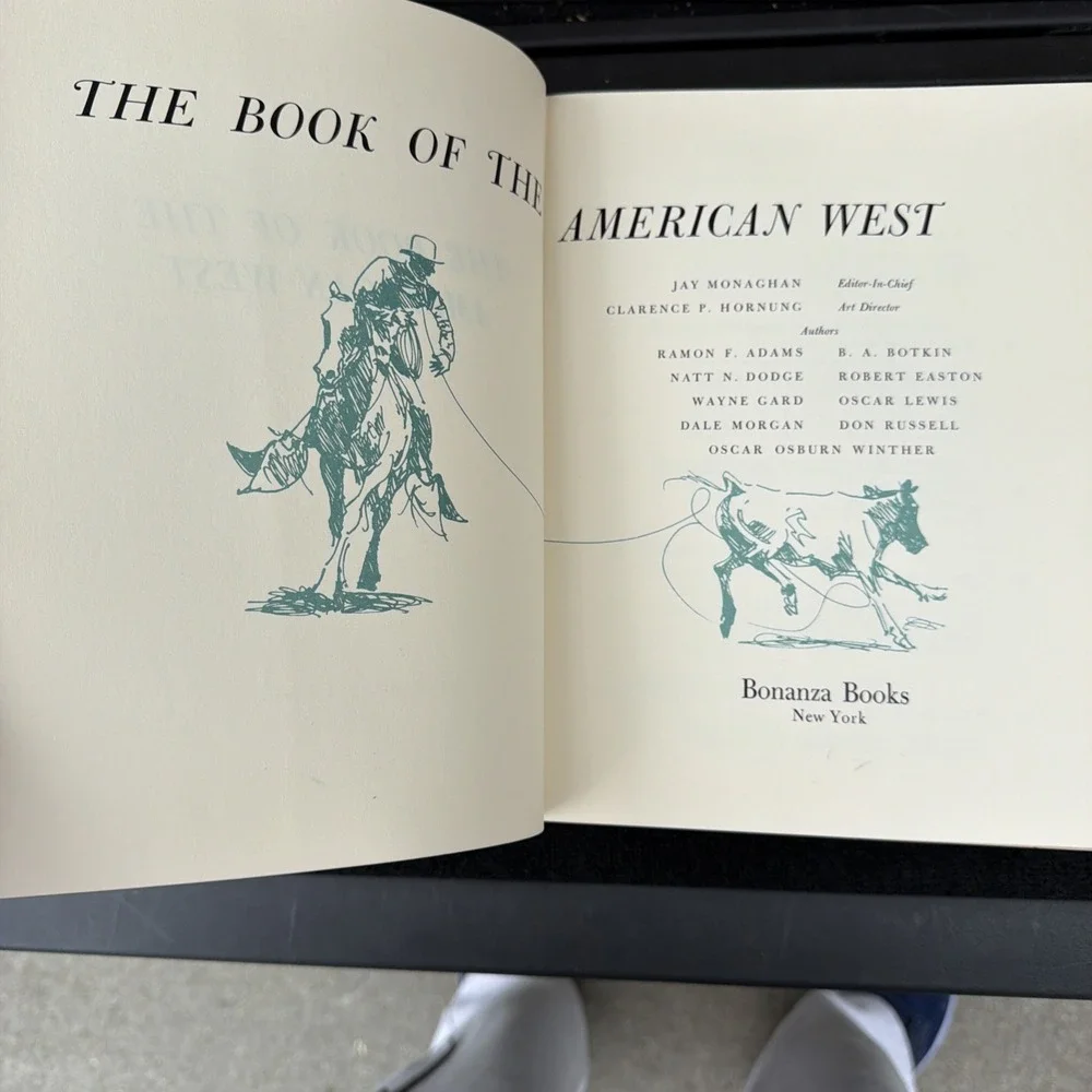 The Book of the American West Edited by Jay‎ Monaghan 1963 Hardback DJ 1st Ed